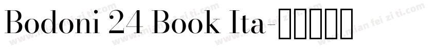Bodoni 24 Book Ita字体转换
